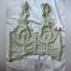 NWT Anthropolgie Giselle Lace Bustier